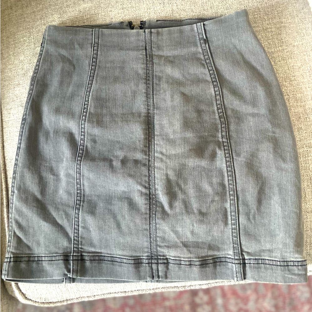 Free People Modern Femme Denim Mini Skirt